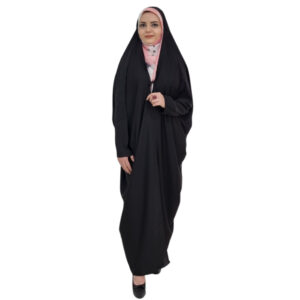شادر حجاب إسلامي عربي أسود بكم للنساء للصلاة – سحر