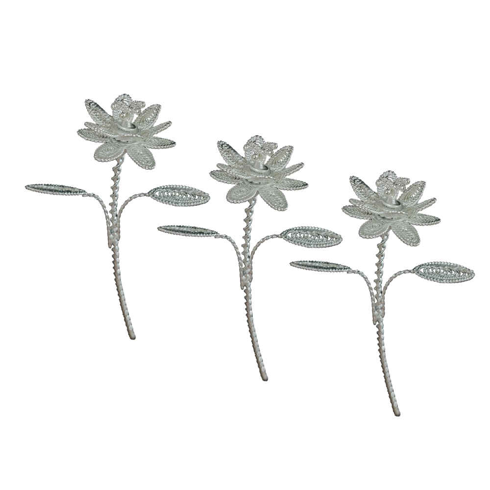 Iranian Filigree Silver Flowers Model Malilehkari