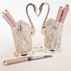 Iranian Filigree Silver Spoon Holder Model Javan