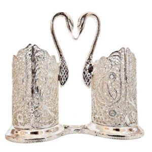 Iranian Filigree Silver Spoon Holder Model Javan