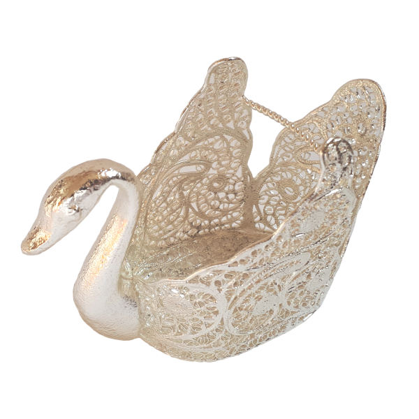 Iranian Filigree Silver Spoon Holder Model Jeyran