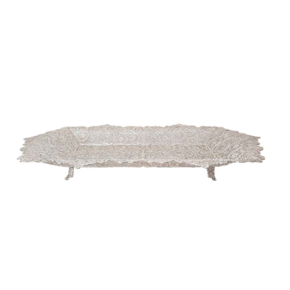 Iranian Filigree Silver Tray Dish Model Tiam