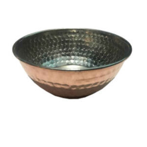 وعاء عشاء نحاسي مطروق تقليديًا – يگانه