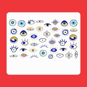 ملصقات أظافر عين الحسد – تصميم عين نظر