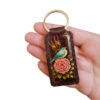 Iranian Leather Keychain Model Bird