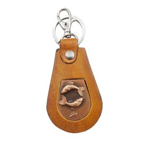 Iranian Leather Keychain Model Esfand