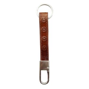 Iranian Leather Keychain Model Floral