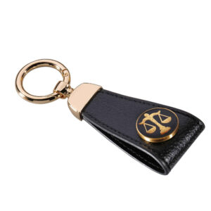 Iranian Leather Keychain Model Mah Mehr
