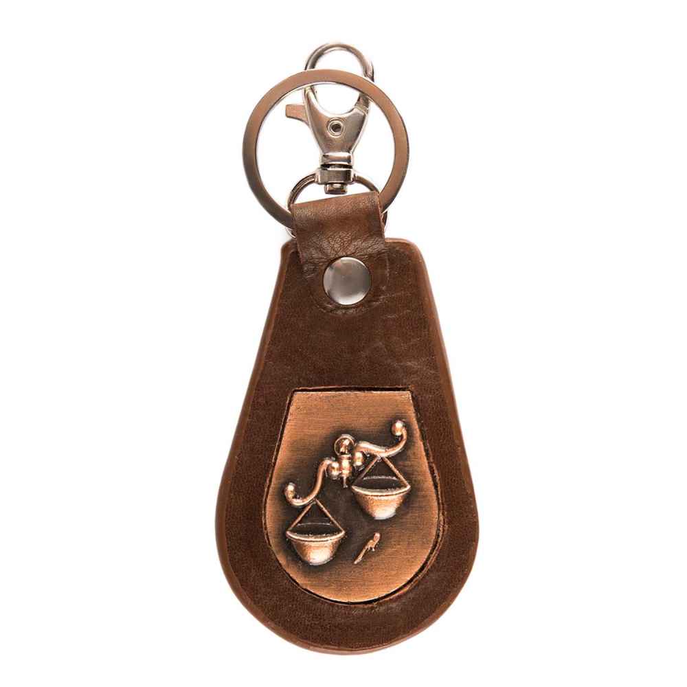 Iranian Leather Keychain Model Mehr