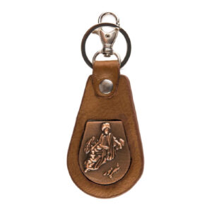 Iranian Leather Keychain Model Shahrivar