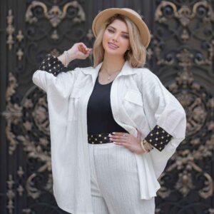 مجموعة مانتو إيراني مع بنطلون موديل تيارا
