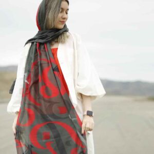 وشاح إيراني مطبوع فني وخفيف الوزن نجيب