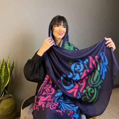وشاح إيراني مطبوع فني وخفيف الوزن برهان