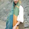 وشاح إيراني مطبوع فني وخفيف الوزن برگ