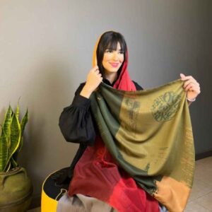 وشاح إيراني مطبوع فني وخفيف الوزن كوچه