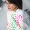 وشاح حرير صغير إيراني للنساء فاخر ونمط زاهي بحجم صغير ماه