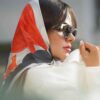 وشاح حرير صغير فني للنساء فاخر ونمط زاهي زاغاك