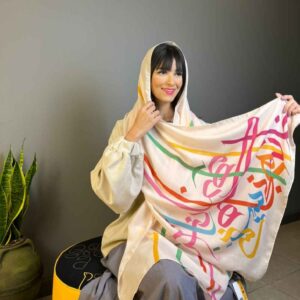 وشاح إيراني مطبوع فني وخفيف الوزن دل