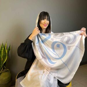 وشاح إيراني مطبوع فني وخفيف الوزن جان