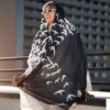 وشاح إيراني مطبوع فني وخفيف الوزن پرستو