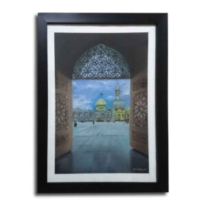 الرسم بالباستيل الواقعي الأصلي على الورق المقوى – ضريح الإمام الرضا المقدس