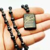 قلادة فولاذية إسلامية مع ميدالية وان يكاد