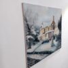 الرسم التصويري الزيتي الواقعي الأصلي على قماش - شتاء بواسطة إبراهيم شيريان