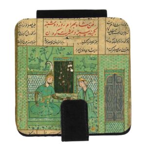 مرآة جيب بتصميم دينه مستوحى من الفن الإيراني