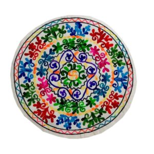 غطاء وسادة مطرزة دائرية موديل رنا