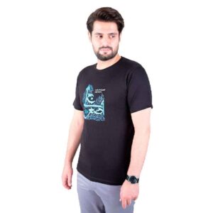 تي شيرت إسلامي للمسلمين باللون الأسود خط علي الأصغر