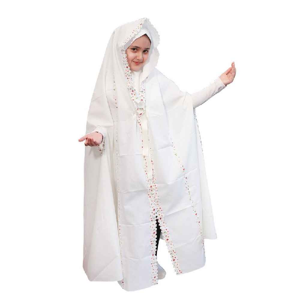 شادر صلاة إسلامي أبيض للبنات موديل نسيم