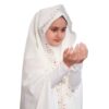 شادر صلاة إسلامي أبيض للبنات موديل نسيم