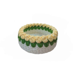 Crochet Storage Basket Yarn Model Laleh