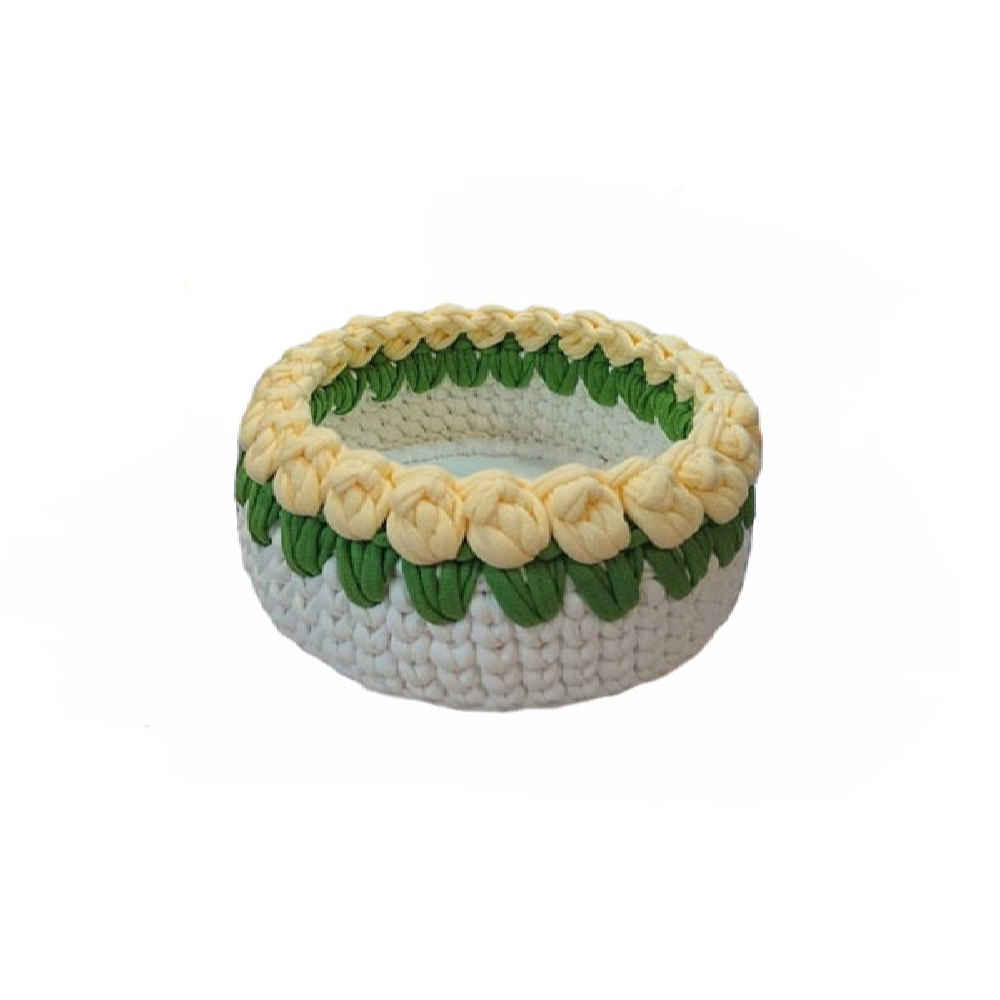 Crochet Storage Basket Yarn Model Laleh