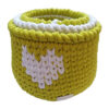 Set of 3 Crochet Storage Baskets Yarn Model Art