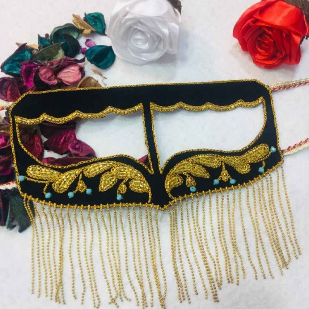 البرقع الخليجي يدوية الصنع مطرز - نموذج آسا