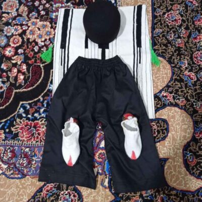 مجموعة الملابس التقليدية للأطفال البختياريين الإيرانيين
