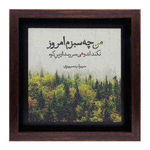بلاط إيراني مزخرف بإطار – سبز