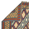سجاد كليم إيراني أصيل من الصوف، منسوج تقليديًا يدويًا في فيروز آباد بتصميم هندسي