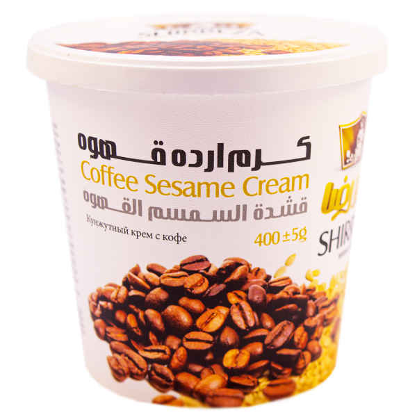 صلصة الطحينة الكريمية من شيريزا بنكهة القهوة - كريم بذور السمسم الإيراني، 400 جرام (3x)