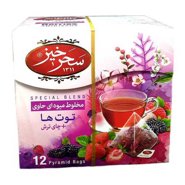 خليط شاي أعشاب صحرخيز: الفراولة والشاي الحامض (5 حزم)