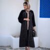 مانتو إيراني أسود موديل فيان
