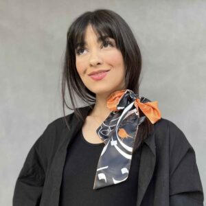 وشاح رقبة للنساء فخم وحيوي شِراغ