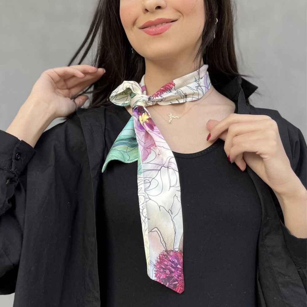 وشاح رقبة للنساء فخم وحيوي هِس