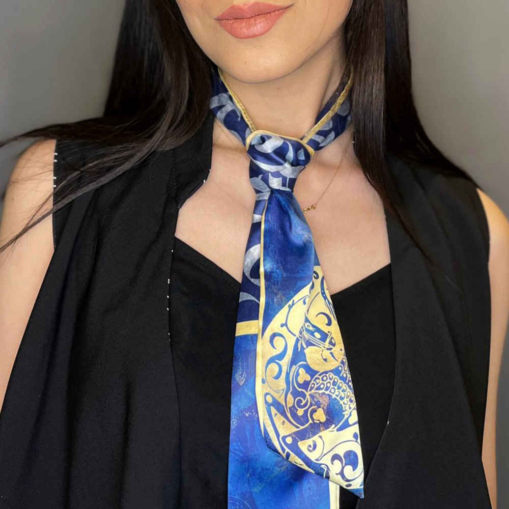 وشاح رقبة للنساء فخم وحيوي جام جم