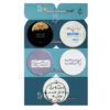 مجموعة أزرار دبوس إيرانية - جمل شعرية - دل بند (5 قطع)