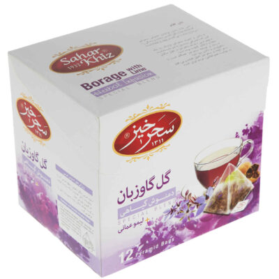 خليط شاي أعشاب صحرخيز: البوراج والليمون (5 حزم)