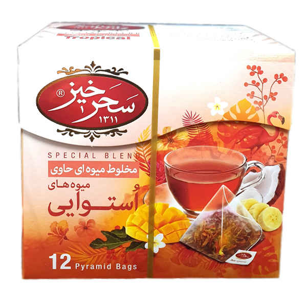 خليط شاي أعشاب صحرخيز: الفواكه الاستوائية (5 حزم)