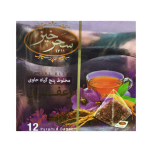 خليط شاي أعشاب صحرخيز: الزعفران والجينسنغ (5 حزم)