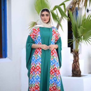 عباية الفراشة الأنيقة للنساء – قماش كريب ناعم